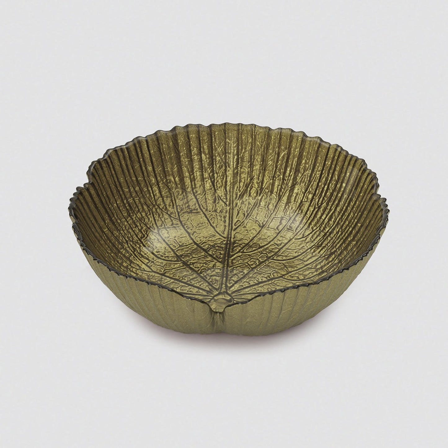 Green Lotus Leaf Decorative Serving Bowl - Small