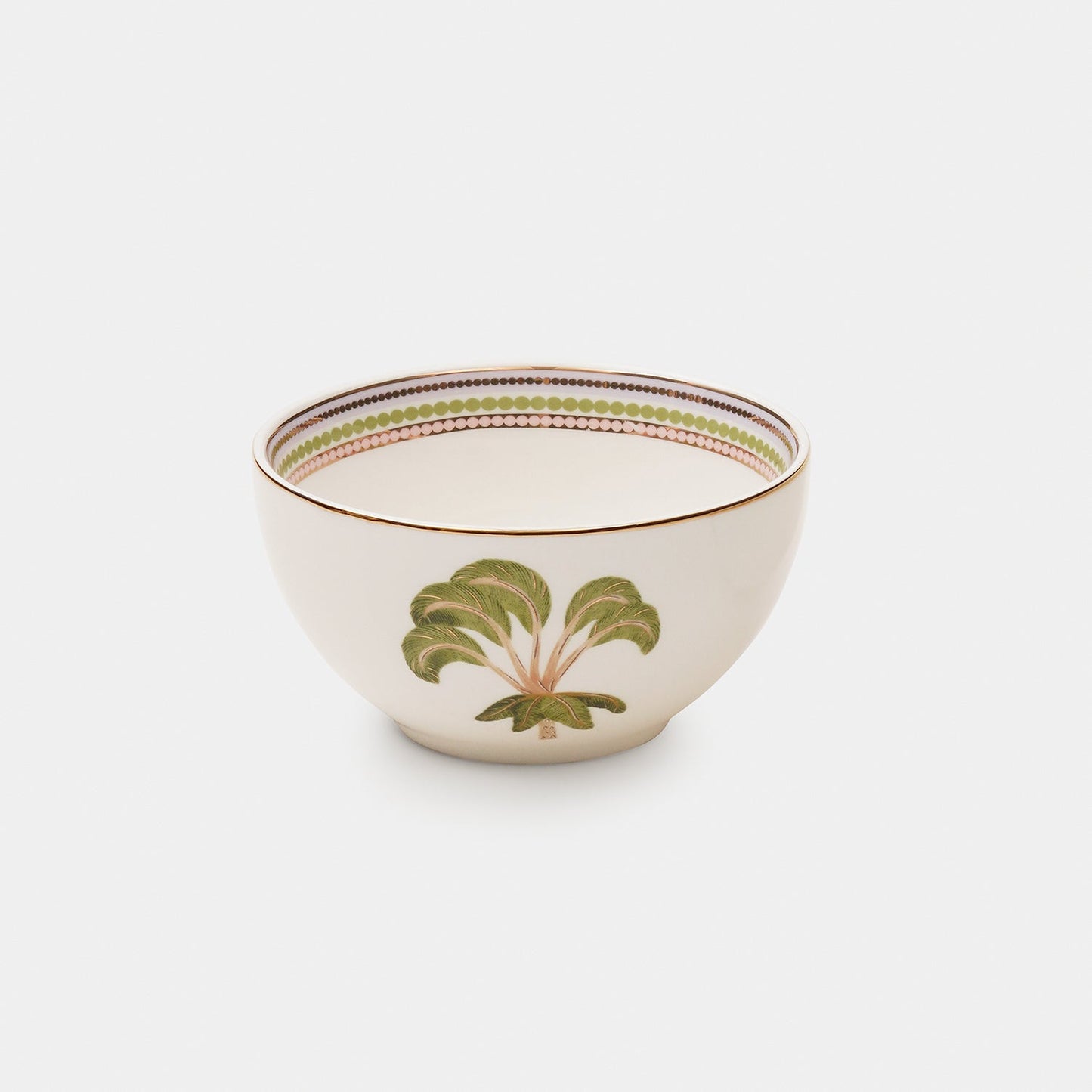 Set of 3 Green Solen Print Platter & Bowls