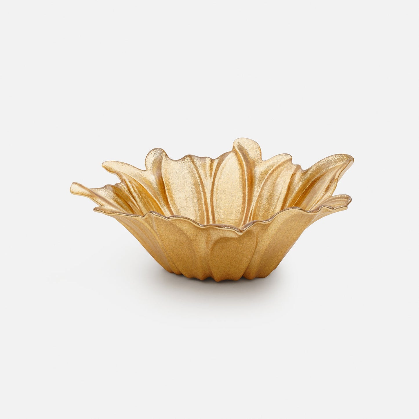 Gold Ombre Flower Shaped Serving Bowl - Large
