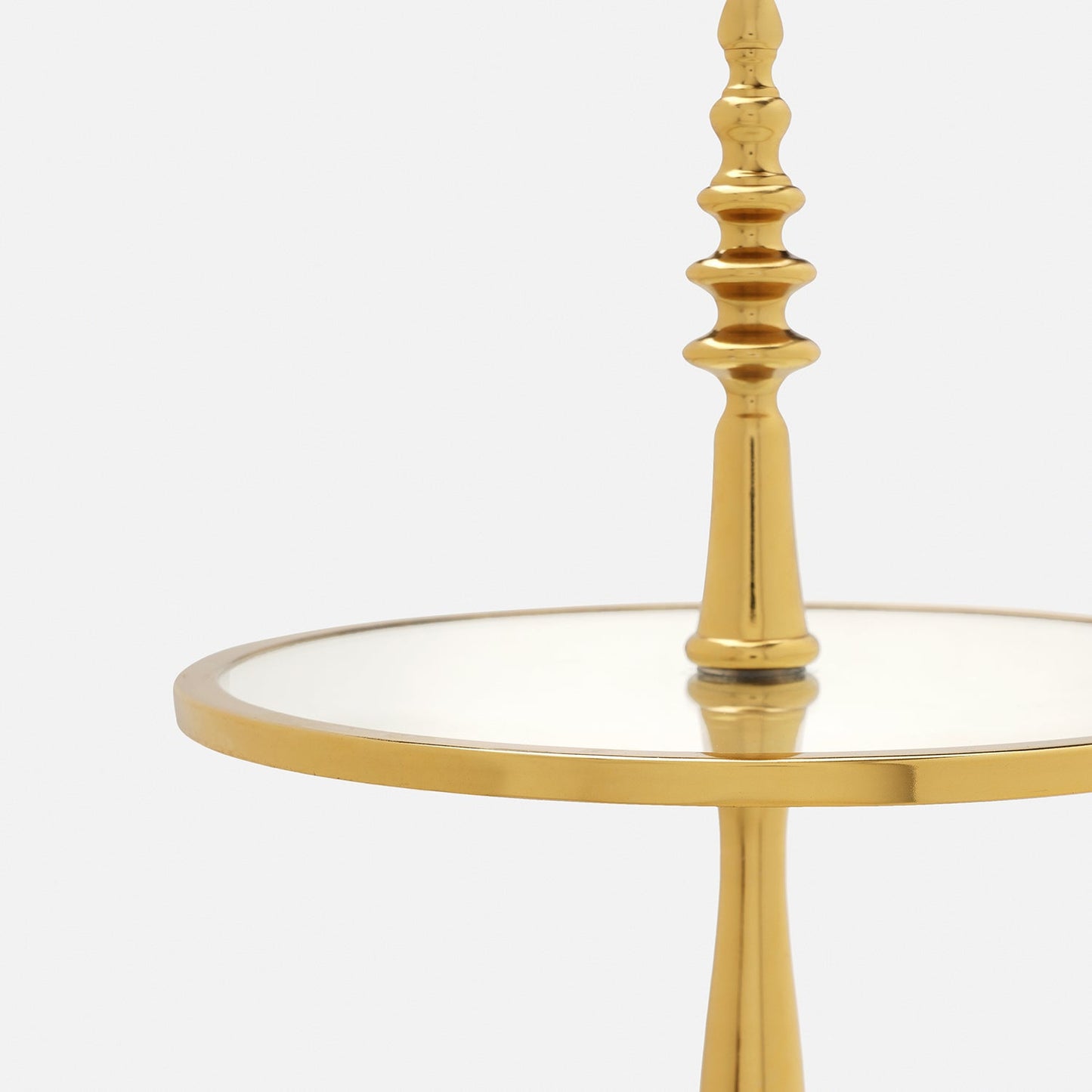 Gold 2 Tier Glass Cake Stand