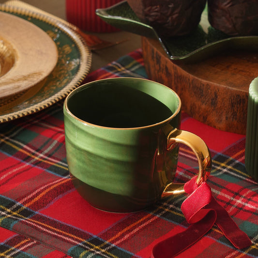 Green Porcelain Senorita Coffee Mug