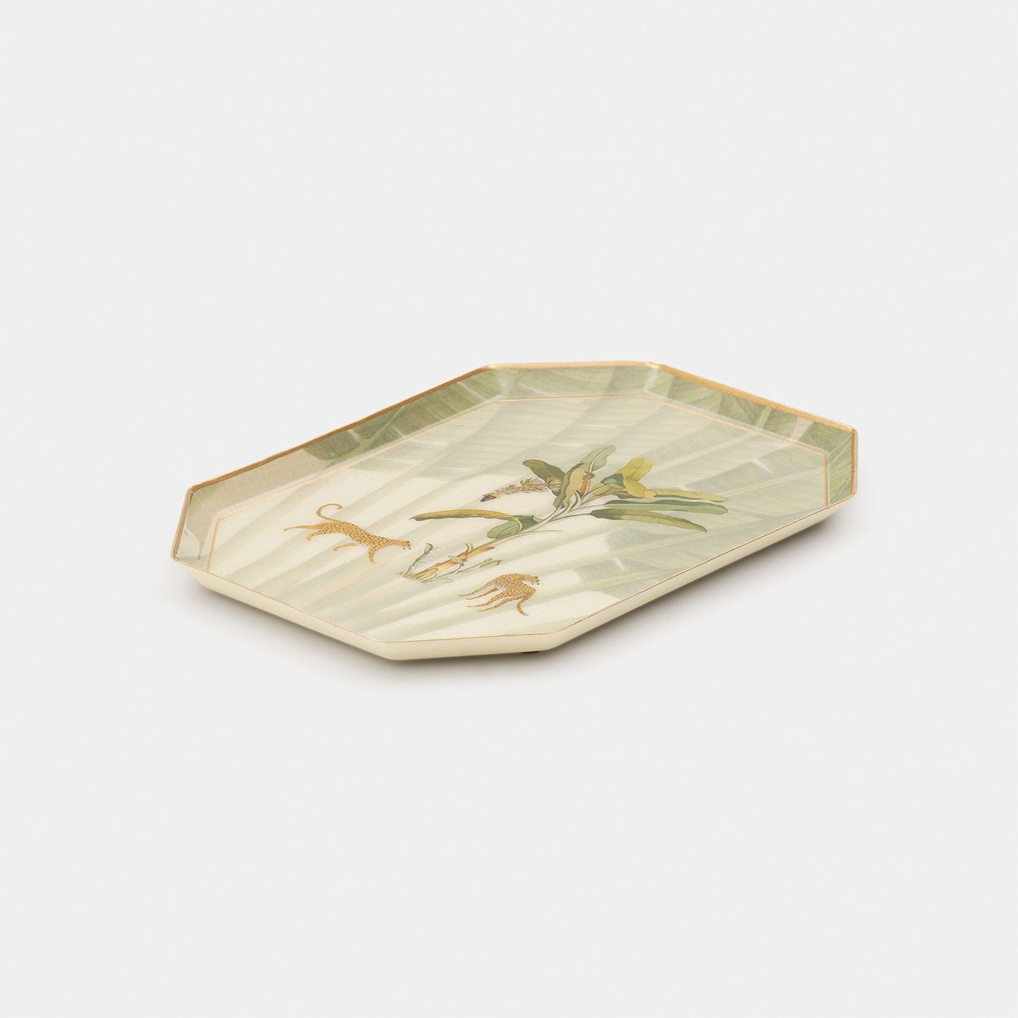 Beige Leopard Print Platter - Small